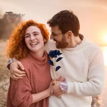 Искусственный цветок, пластиковая фольга, роза, цветок с длинным стеблем, настольный декор, искусственная роза с основанием, подарок на День святого Валентина, День матери, свадьбы золотистый