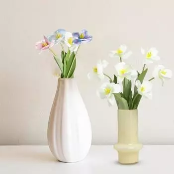 Искусственный цветок, реалистичная имитация цветка тюльпана, искусственный шелковый цветок, реквизит для фотографии для дома, свадебного украшения синий/фиолетовый