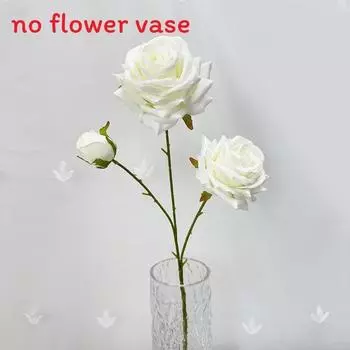 Искусственный цветок роза свадебный реквизит искусственные цветы украшение банкетного зала White