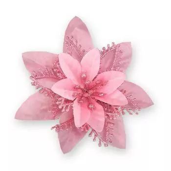 Искусственный цветок Рождественский цветок Домашний офис PE Украшение Рождественская елка Украшение