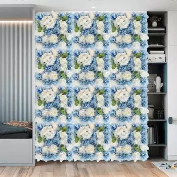 Искусственный цветок розы, настенная панель, свадебный детский душ, вечеринка, сделай сам, квадратный 3D цветочный настенный фон, украшение, реквизит для фотосъемки B