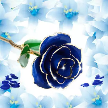 Искусственный цветок розы, подарок на день Святого Валентина, поддельный для жены, подруги, пары, свадьбы чёрный