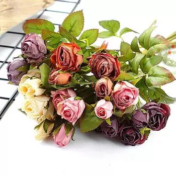 Искусственный цветок с длинным стеблем, устойчивый к выцветанию, полезный реквизит для фотографии, имитация розы розовый