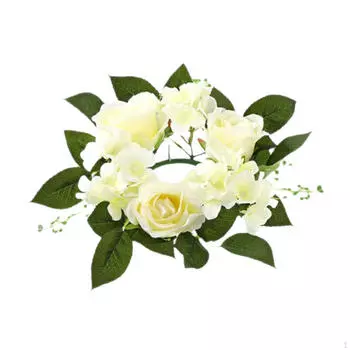 Искусственный цветок свеча венок цветочные сувениры для вечеринок поделки новинка держатель столба