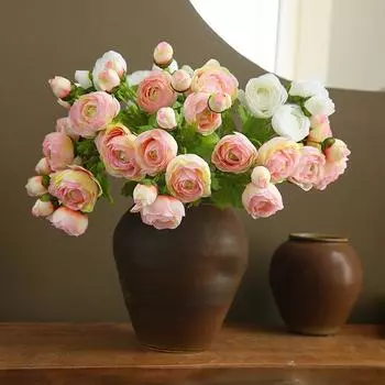 Искусственный цветок свежая чайная роза современная простая роза имитация букета реквизит для фотосъемки украшение для дома искусственный цветок орнамент розовый