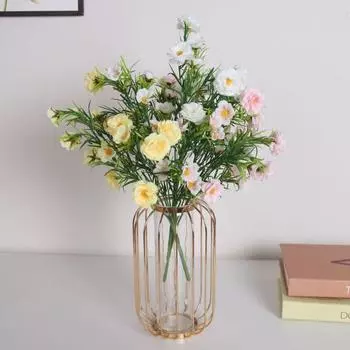 Искусственный цветок, тонкая работа, стильный полноцветный премиальный искусственный водный завод, хризантема, реквизит для фотографий белый