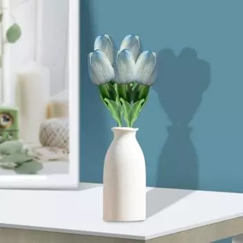 Искусственный цветок тюльпана Real Touch, многоцветная бархатная текстура, реалистичное невыцветающее украшение для дома, цветок тюльпана красный