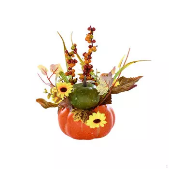 Искусственный цветок тыквы Поддельные тыквы Модель Осеннее украшение на День Благодарения Пена для