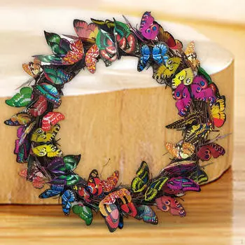 Искусственный цветок венок весна лето украшение настенный орнамент гирлянда для 25CM