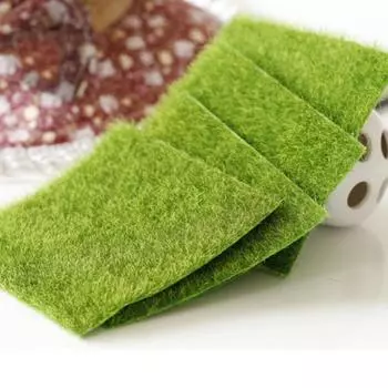 Искусственный газон Микроландшафтный мох Трава цветы искусственные Трава для дома Вечеринка Свадьба Декор S