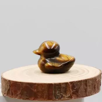 Искусственный кристалл агата, камень, фигурки утки, миниатюрная резьба, модель животного, ландшафтный орнамент, статуя утки, ремесло, художественное украшение для спальни, гостиной H