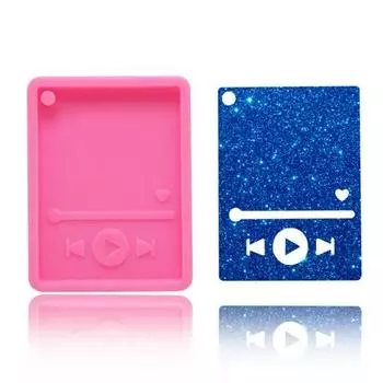 Искусственный кристалл брелок DIY эпоксидная смола ремесло Mp3 торт силиконовая форма декор для выпечки