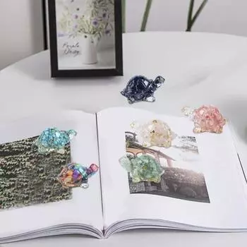 Искусственный кристалл, фигурка черепахи, искусственная черепаха, миниатюрная статуя, эпоксидная смола, стол, центральная часть автомобиля, украшение для дома и офиса C