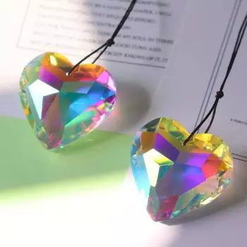 Искусственный кристалл Ловец солнца Любовь Сердце Ветер Колокольчик Садовый Ветер Колокольчик Наш двор Подвесные подвески Домашний декор Декор комнаты