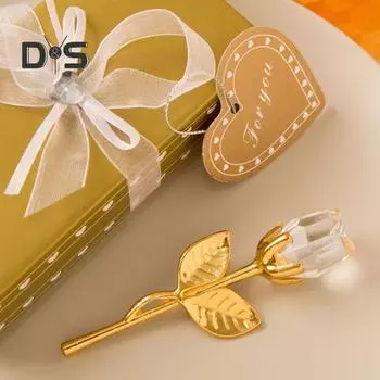 Искусственный кристалл украшение DIY ремесло 3D форма яркий цвет роза форма статуэтка День святого Валентина годовщина подарок фиолетовый