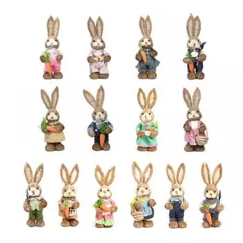 Искусственный кролик пасхальное украшение имитация милого кролика украшение для дома D
