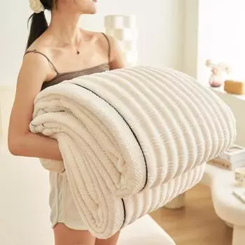 Искусственный кролик плюшевое одеяло осень зима теплое толстое мягкое одеяло для дивана постельное белье для спальни одеяло для сна домашний декор фланелевое покрывало для дивана 180*200cm белый