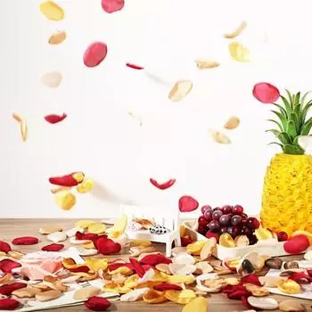 Искусственный Лепесток Красивый Невыцветающий Яркий Цвет Моделирование Лепесток Поддельный Лепесток Розы Украшение Вечеринки Искусственный Лепесток Свадебные Принадлежности