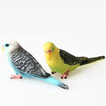 Искусственный лесной попугай, птица, мини-модель животного, сад, лужайка, двор, орнамент, декор
