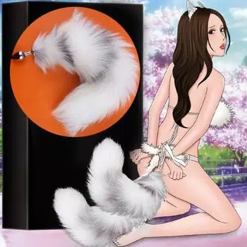 Искусственный лисьий хвост, металлический анальный Анальная пробка для взрослых, мастурбация, секс-игрушка, массажер простаты