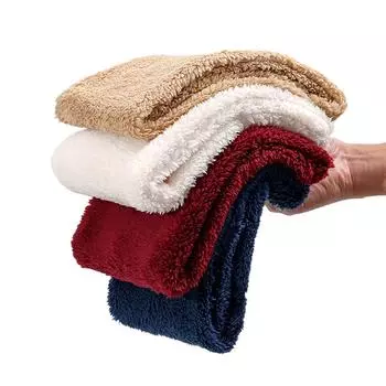 Искусственный мех плюшевый шарф однотонный мягкий шейный платок милый утеплитель для шеи утеплитель для женщин и девочек зимняя лыжная маска для отдыха на природе 3