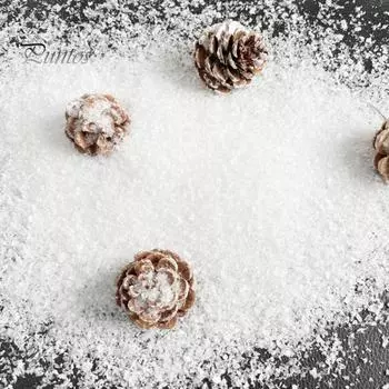 Искусственный мгновенный снежный порошок, реалистичный сухой искусственный снег, рождественская деревня, украшение для зимних деревьев, снежинки, декор A