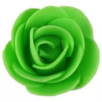 Искусственный мини-цветок зеленой розы для украшения, домашнего декора и рукоделия, искусственные цветы (Размер: 3 см, Упаковка 100 шт.)