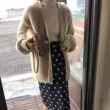 Искусственный норковый свитер, осенний ленивый ветер, стандартные рукава, свободный повседневный вязаный кардиган, куртка женская, толстая, удобная, универсальная и модная One size красный