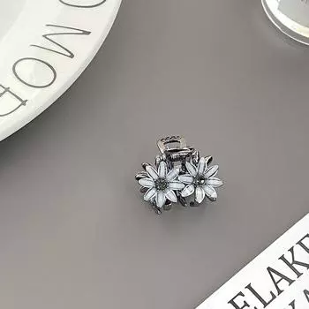 Искусственный Опал Заколки для Волос Цветок Черный Краб для Волос для Девочек и Женщин Маленькие Зажимы для Волос Мини Головной Убор Бабочка Сплав Зажимы