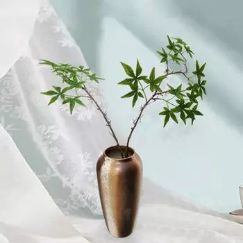 Искусственный осенний кленовый лист Пластик Хорошая детализация Яркий Нет полива Нет увядания Атмосфера Хэллоуина Композиция Осенний лист Имитация кленового листа