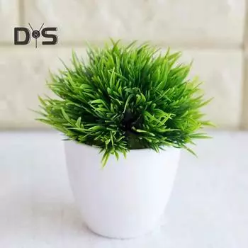 Искусственный папоротник-орляк в горшке, сценический сад, свадьба, домашний декор, реквизит синий