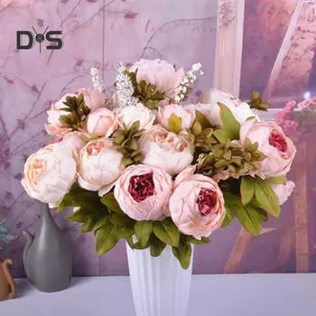 Искусственный пион, искусственный домашний декор для свадебной вечеринки, фестиваля белый