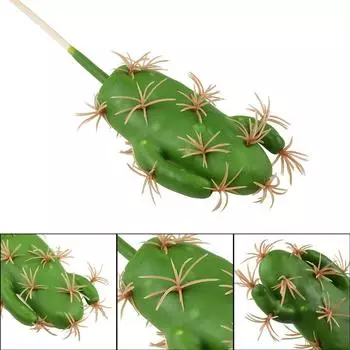 Искусственный Поддельный Тропический Цветок Зеленый Кактус Суккуленты Моделирование Растения Декор 1