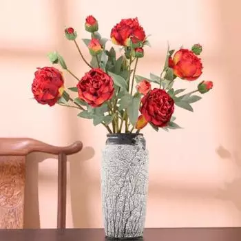 Искусственный шелковый цветок Красивый эстетический легкий искусственный пион без полива Искусственный цветок Искусственный цветок для столовой