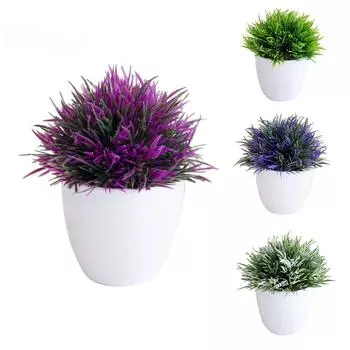 Искусственный свадебный декор для дома и вечеринки, реквизит, 1 шт., растение в горшке, папоротник-орляк, сценический сад синий