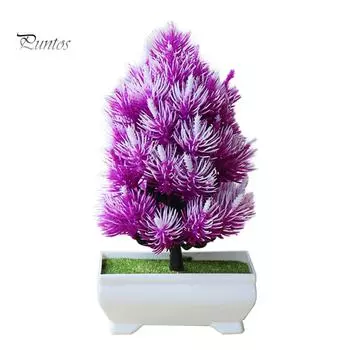 Искусственный свадебный декор для дома, вечеринки, 1 шт., сосна в горшке, бонсай, сценический сад зелёный