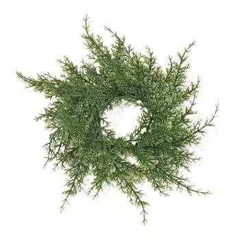 Искусственный венок из сосновых иголок, кольцо для свечи, рождественский подсвечник, гирлянда, свадебная вечеринка, фестиваль, настольное украшение A