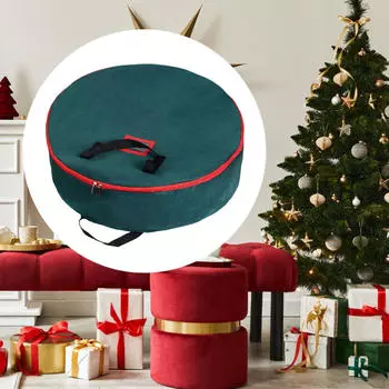 Искусственный венок сумка рождественский чехол для хранения утолщенный 60cmx16cm