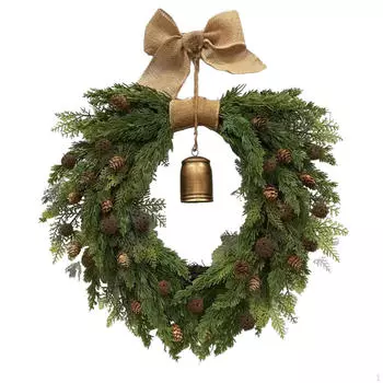 Искусственный венок в стиле бохо для вечеринки у входной двери, весенние украшения, наружное настенное украшение