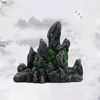 Искусственный вид скалы пещера камень смола гора камень статуя подарок A