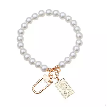 Искусственный жемчуг брелок модный держатель для ключей для автомобиля аксессуары для женщин