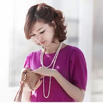 Искусственный жемчуг, бусины-хлопушки, длинное жемчужное ожерелье, ювелирные подарки None белый