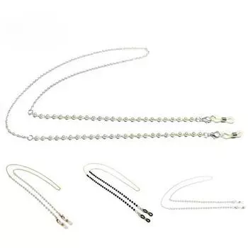 Искусственный жемчуг износостойкая цепочка для очков сплав анти-потерянный легкая цепочка для солнцезащитных очков стеклянные аксессуары Gold