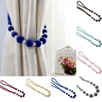 Искусственный жемчужный шар, бисерные оконные занавески, веревка, галстук, спинка, декор красный