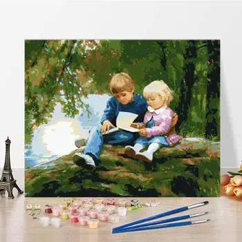 Искусство цифровая картина маслом украшения дома DIY картина по номерам холст номера картина маслом 40x50cm no frame