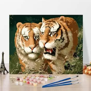 Искусство Цифры Картина Маслом Холст Домашнее Украшение Цифровая Живопись Маслом DIY Картина По Номерам 40x50cm no frame
