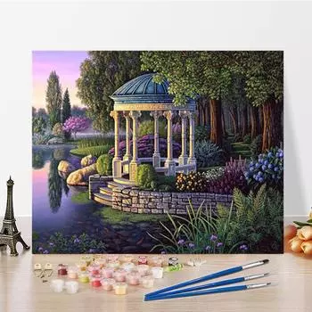 Искусство DIY Картина по номерам Алмазная картина Картина маслом Цифровая живопись маслом Хобби Домашний декор 40x50cm no frame