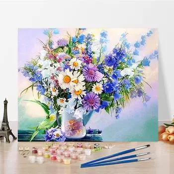 Искусство DIY Картина по номерам Алмазная картина по номерам Картина маслом Домашний декор Хобби Цифровая картина маслом 40x50cm no frame