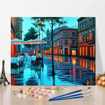 Искусство DIY Картина по номерам Алмазная картина Картина маслом Хобби Домашний декор Цифровая картина маслом Живопись по номерам 40x50cm no frame