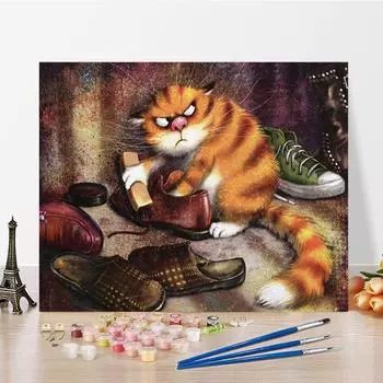 Искусство DIY Картина по номерам Алмазная картина по номерам Картина Цифровая картина маслом Картина маслом Домашний декор Хобби 40x50cm no frame